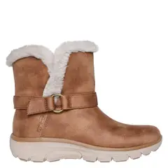 SKECHERS - Botín Mujer Café
