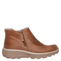 SKECHERS - Botín Mujer Café
