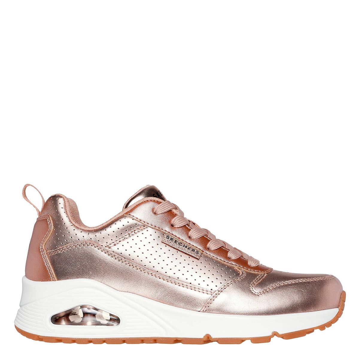 SKECHERS - Zapatilla Urbana Mujer Cuero Rosado Skechers
