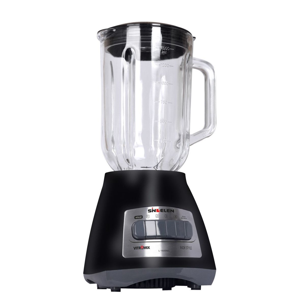 SINDELEN - Licuadora L-1600NG 4 Velocidades Vidrio 400 W Sindelen