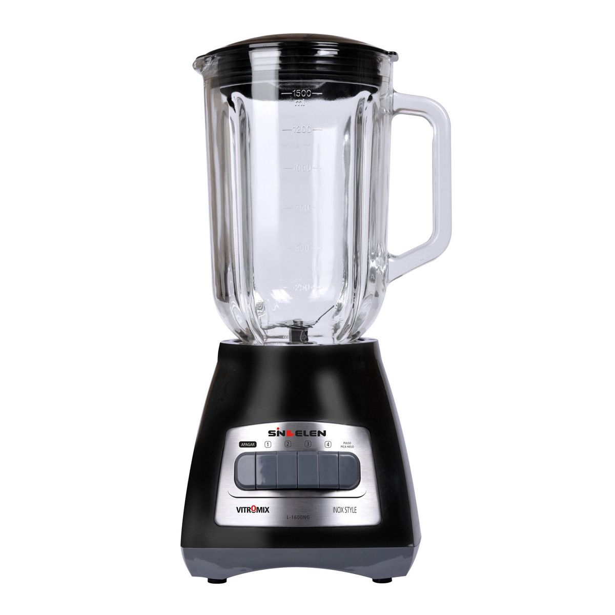 SINDELEN - Licuadora L-1600NG 4 Velocidades Vidrio 400 W Sindelen