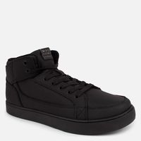 Zapatilla Escolar Niño Cuero Negro
