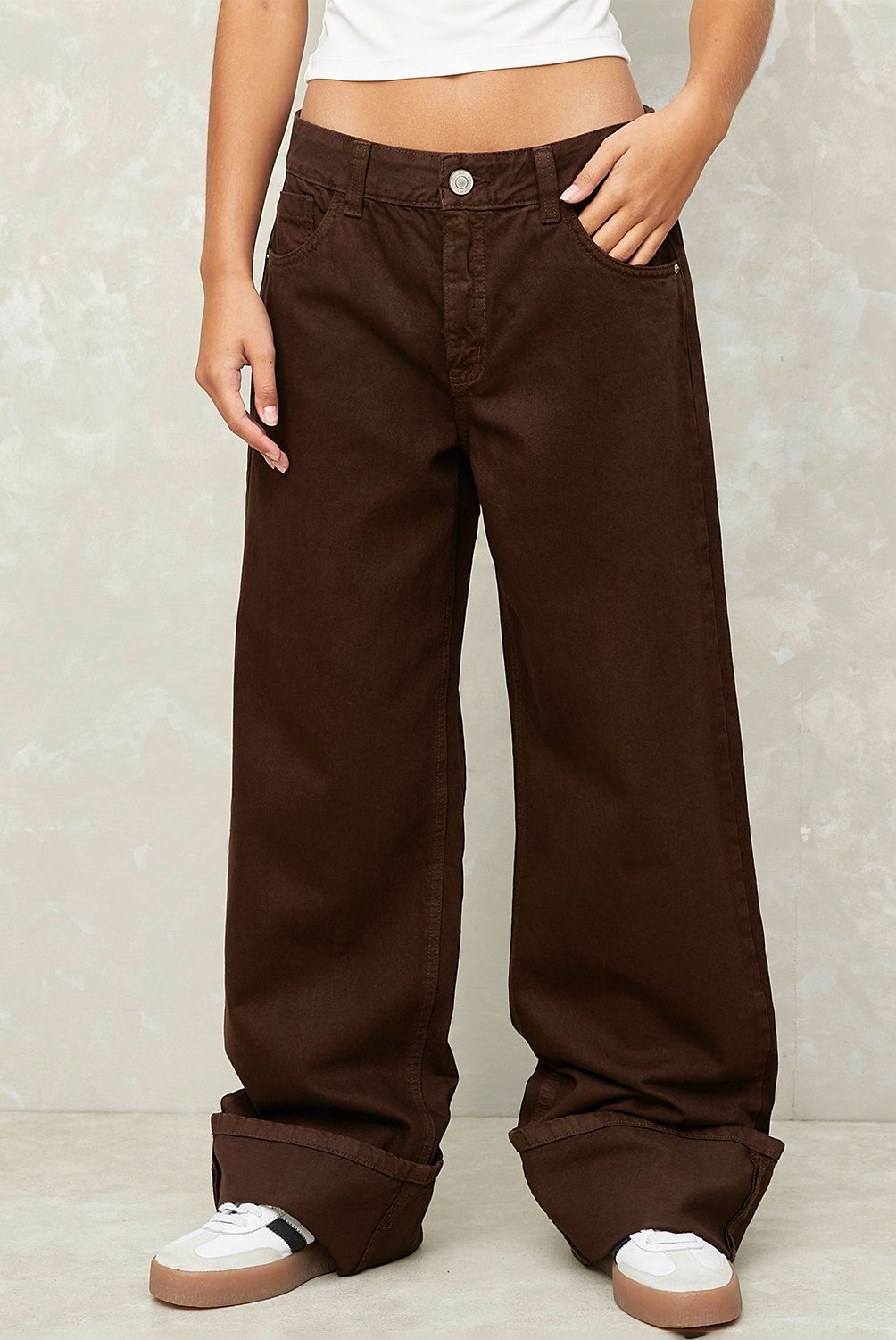 SYBILLA - Jeans Baggy Tiro Medio Mujer Sybilla Algodón