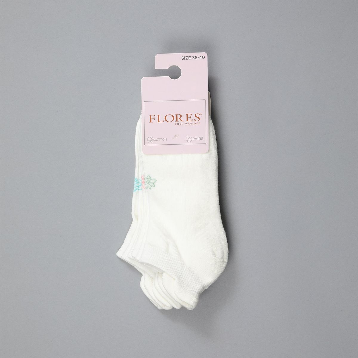 FLORES - Pack de 3 Calcetines Mujer Flores