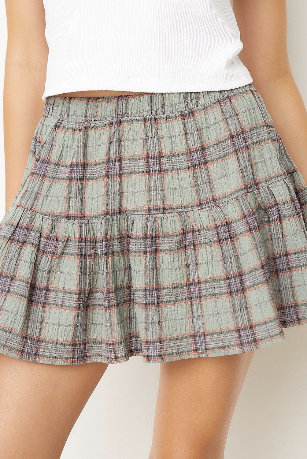 SYBILLA - Falda Corta Algodón Mujer Sybilla Diseño Cuadros