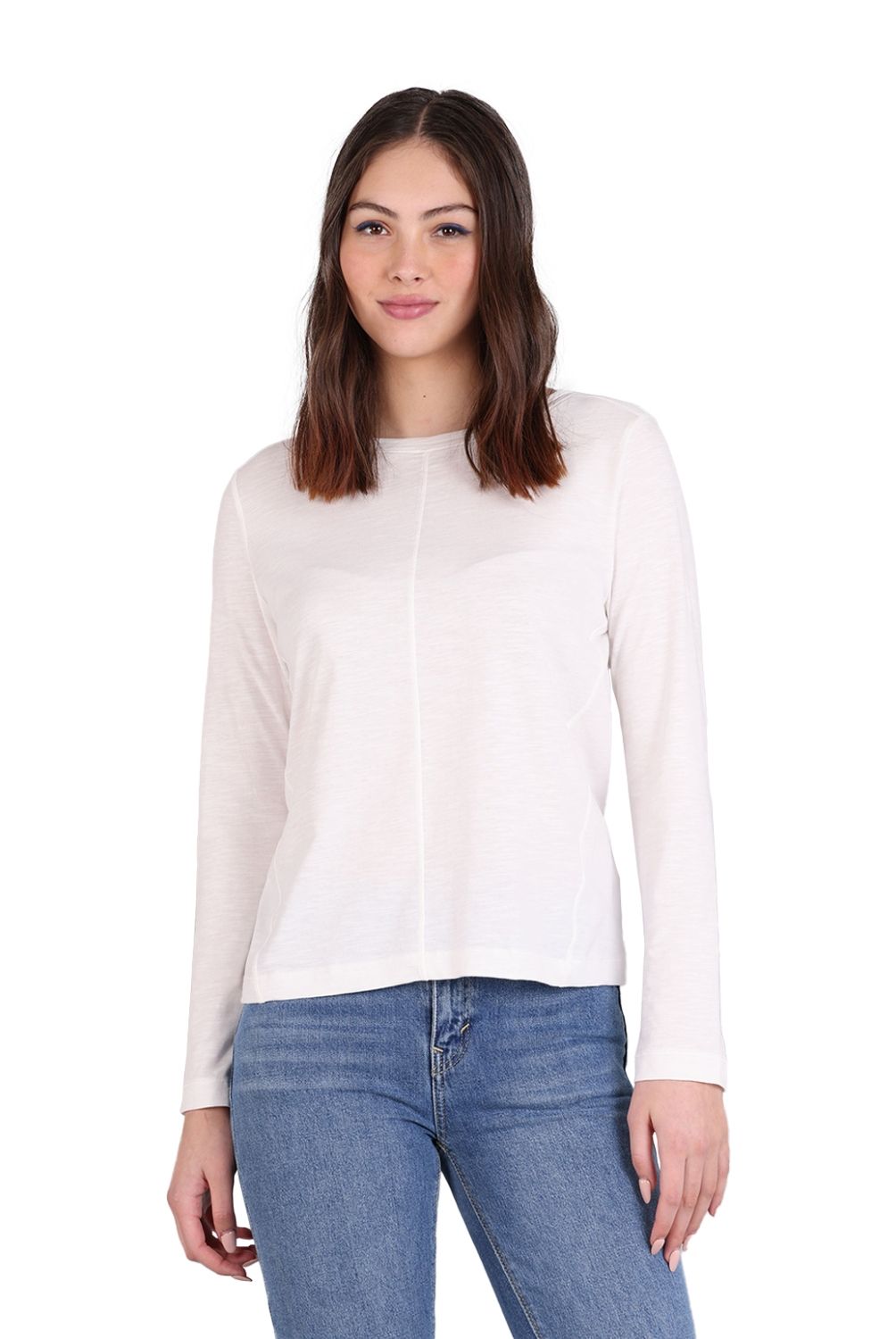 ESPRIT - Polera Manga Larga Algodón Mujer Esprit