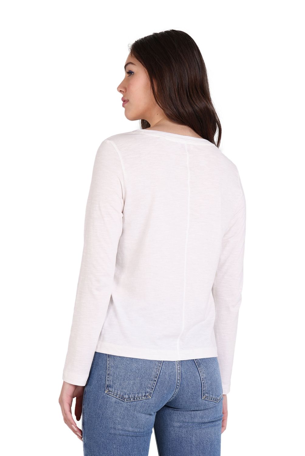 ESPRIT - Polera Manga Larga Algodón Mujer Esprit