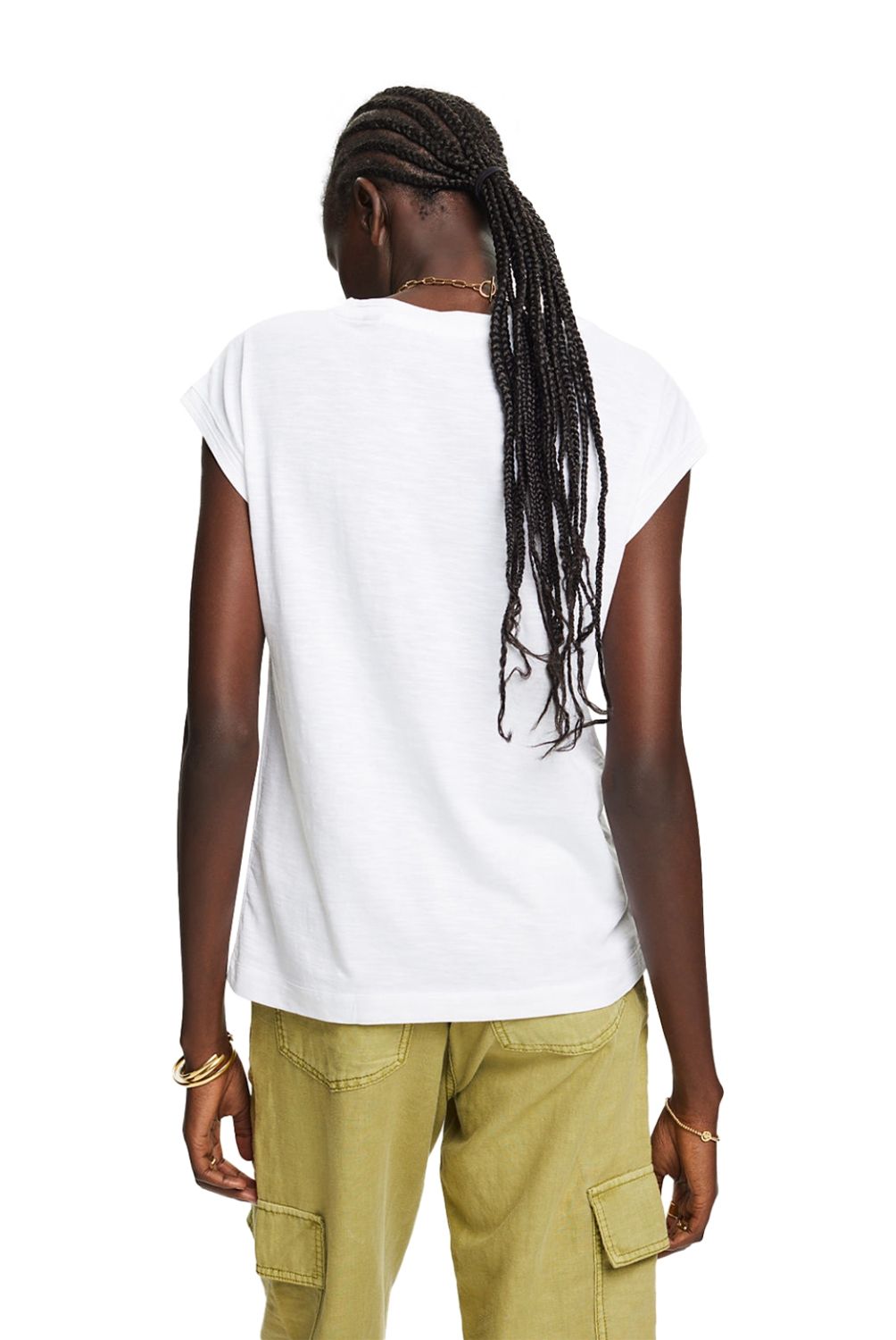 ESPRIT - Polera Manga Corta Algodón Mujer Esprit