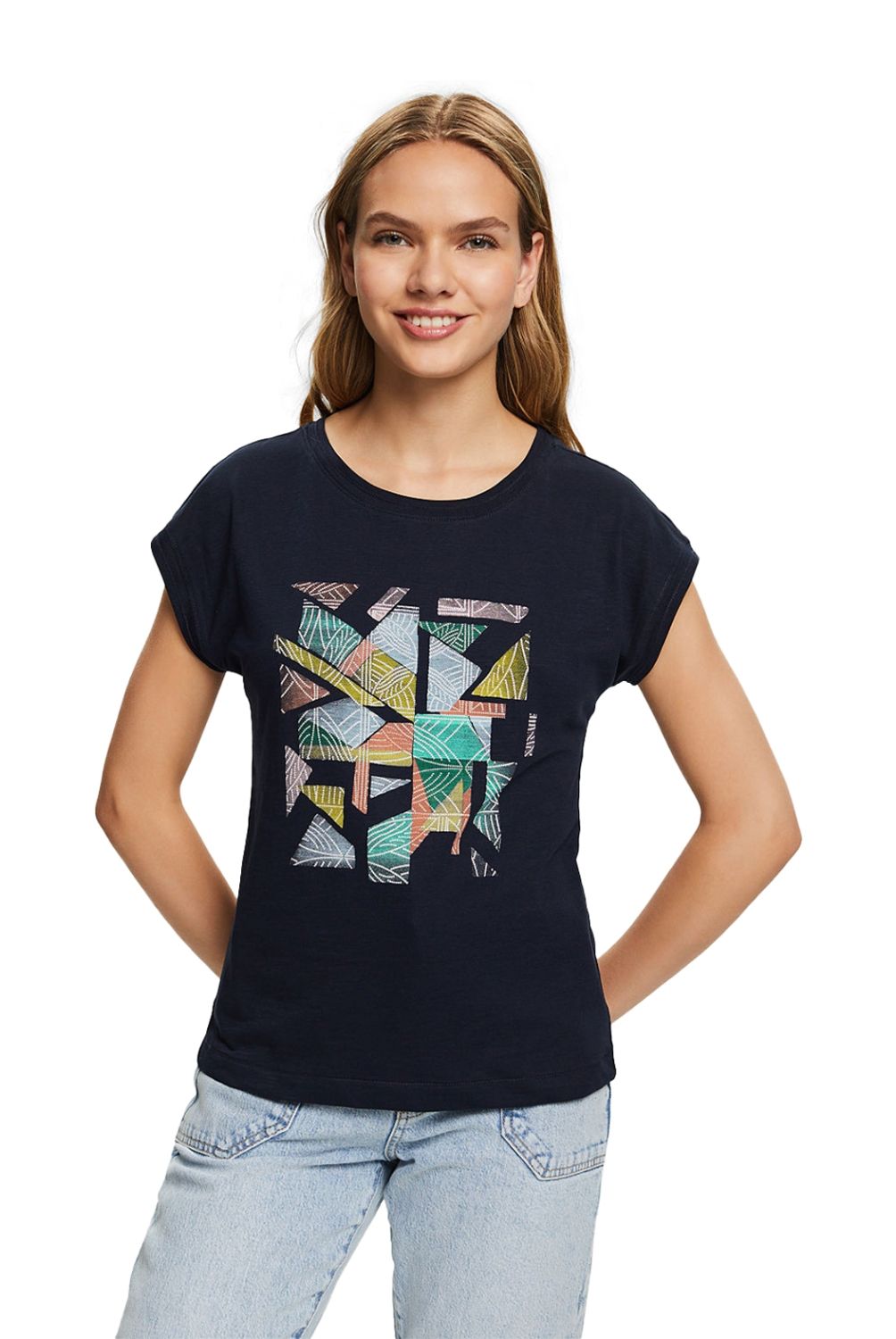 ESPRIT - Polera Manga Corta Algodón Mujer Esprit