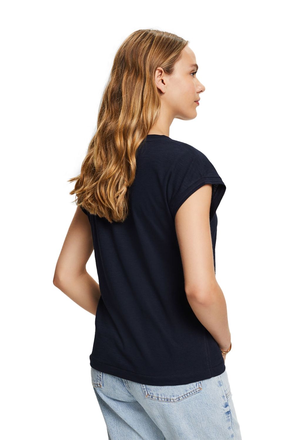 ESPRIT - Polera Manga Corta Algodón Mujer Esprit