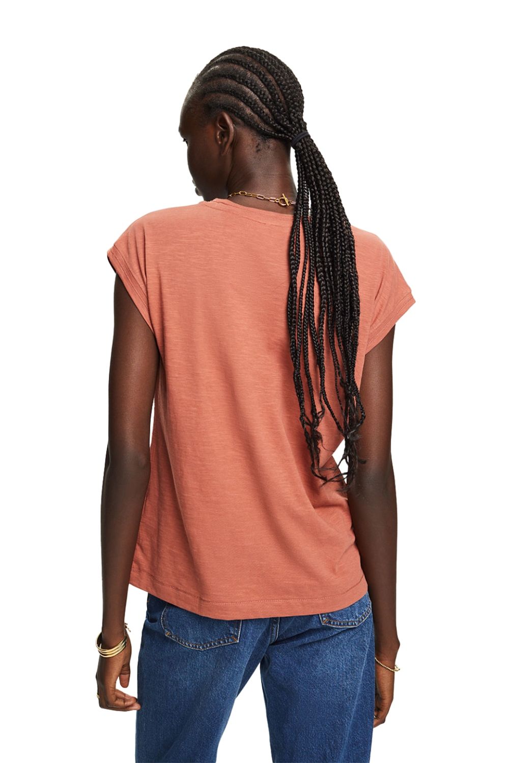ESPRIT - Polera Manga Corta Algodón Mujer Esprit