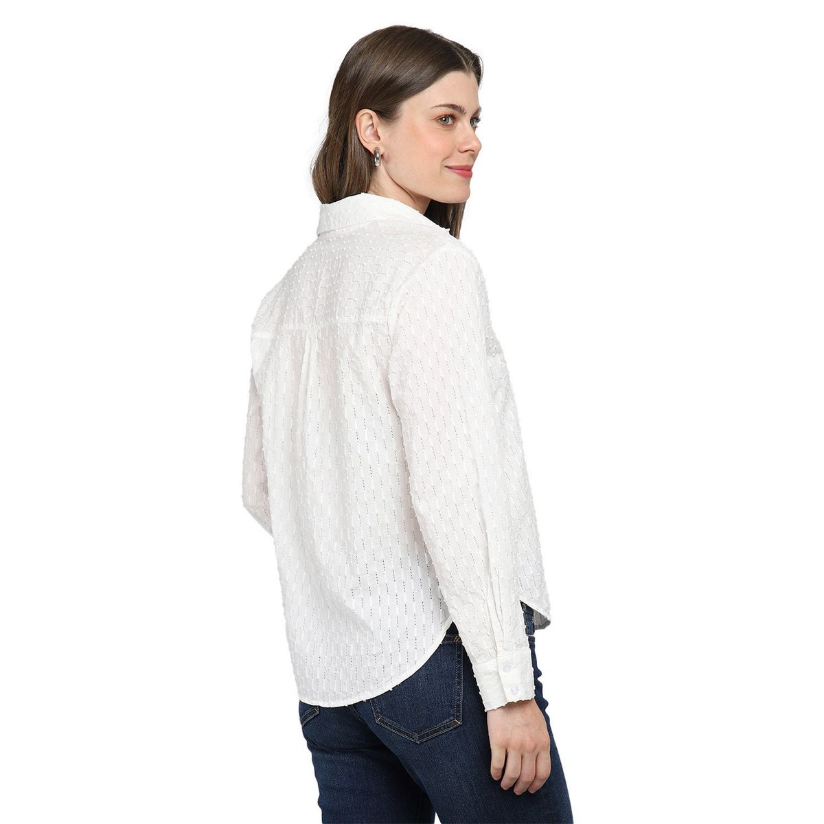 ESPRIT - Blusa Manga Larga Algodón Mujer Esprit