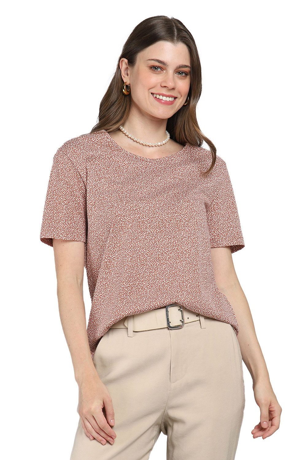 ESPRIT - Polera Manga Corta Algodón Mujer Esprit
