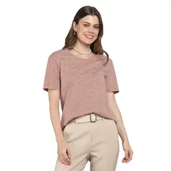 ESPRIT - Polera Manga Corta Algodón Mujer