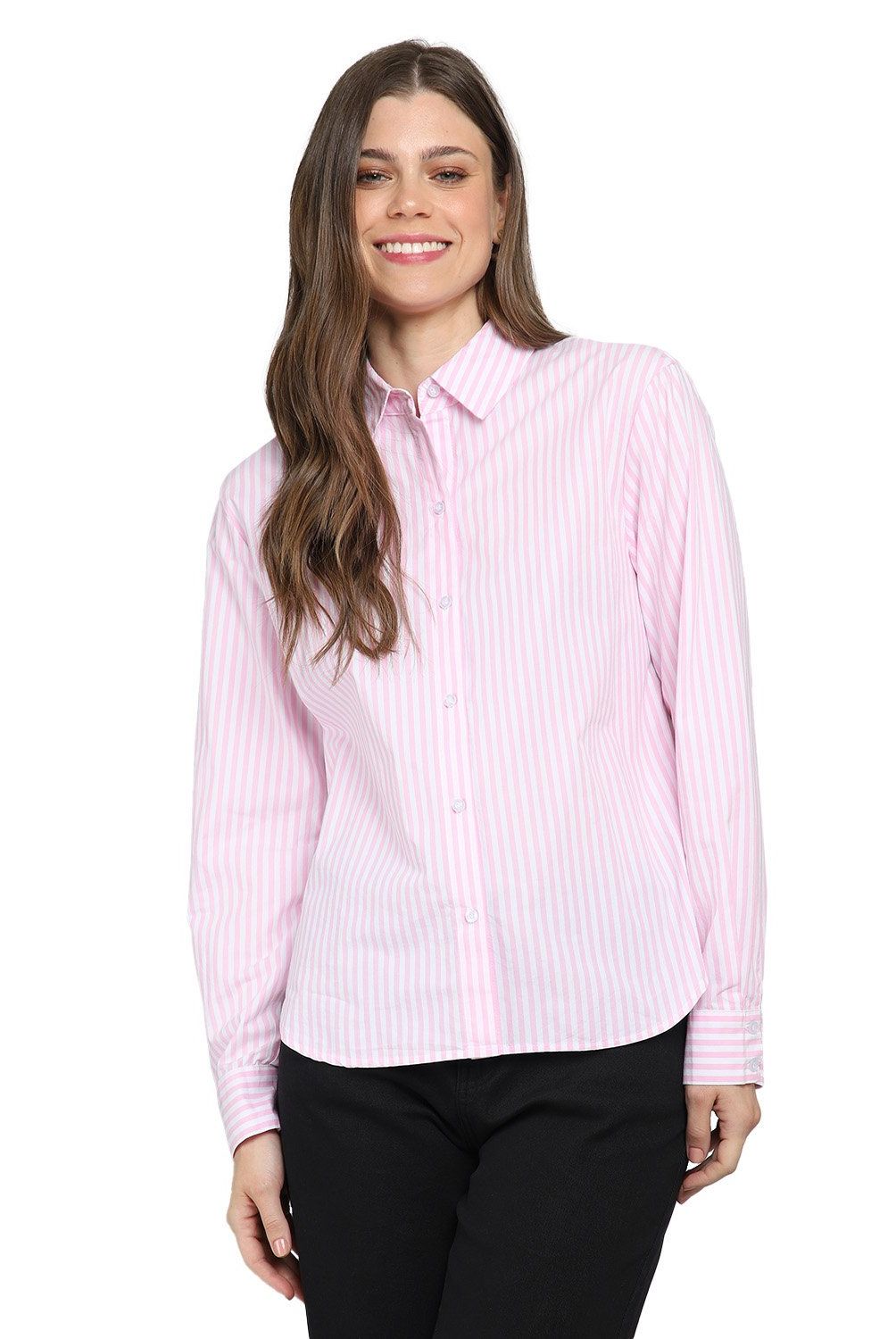 ESPRIT - Blusa Manga Larga Algodón Mujer Esprit