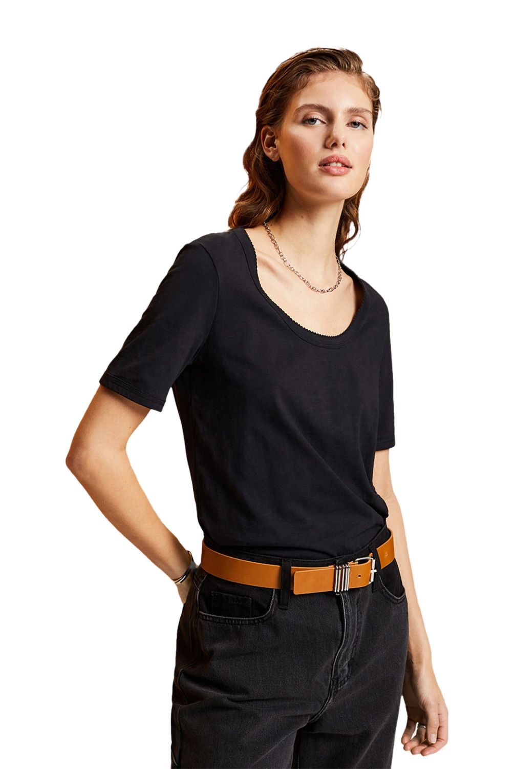 ESPRIT - Polera Manga Corta Algodón Mujer Esprit