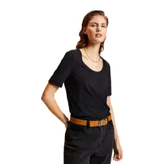 ESPRIT - Polera Manga Corta Algodón Mujer