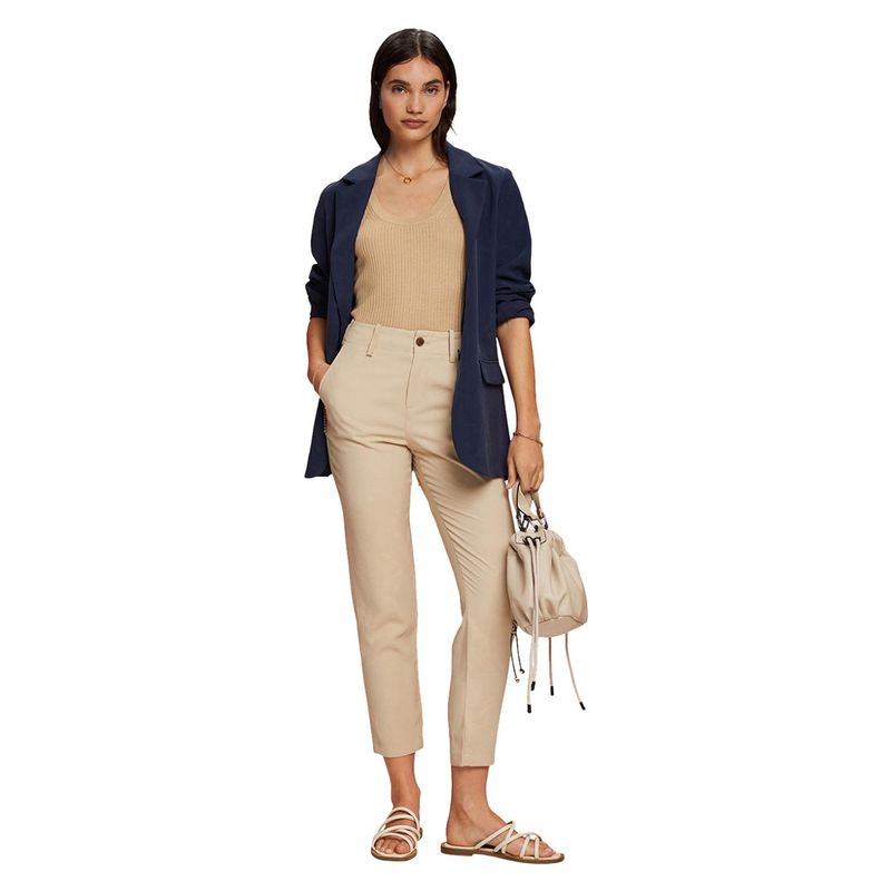 ESPRIT - Pantalón Slim Tiro Medio Mujer Esprit