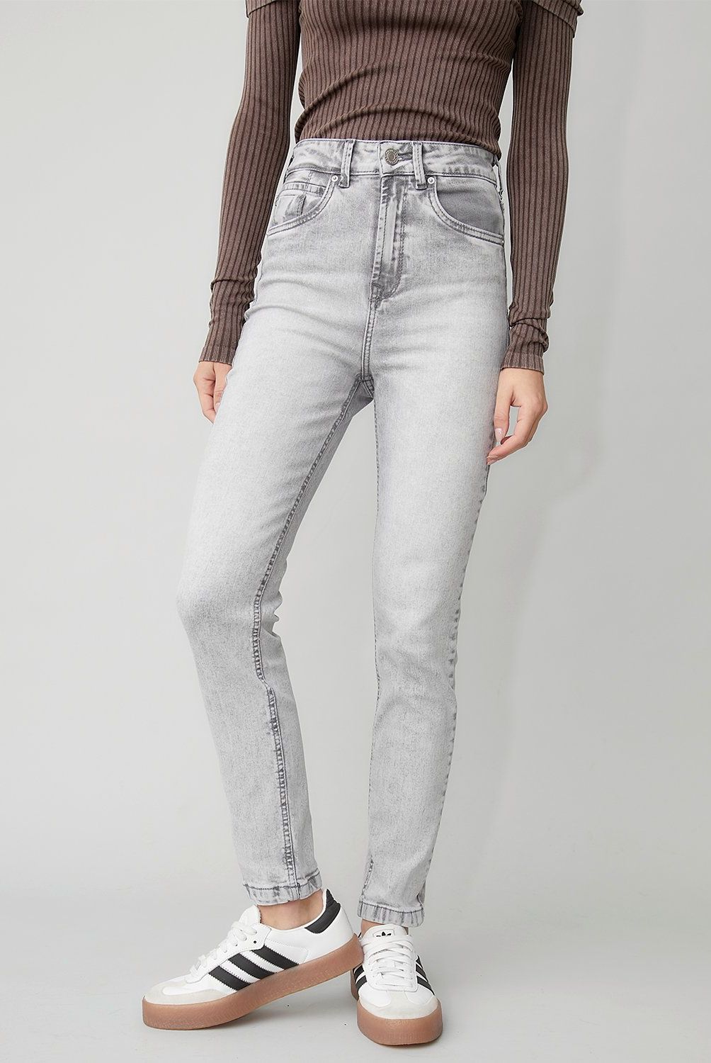 AMERICANINO - Jeans Skinny Tiro Alto Americanino Mujer Algodón
