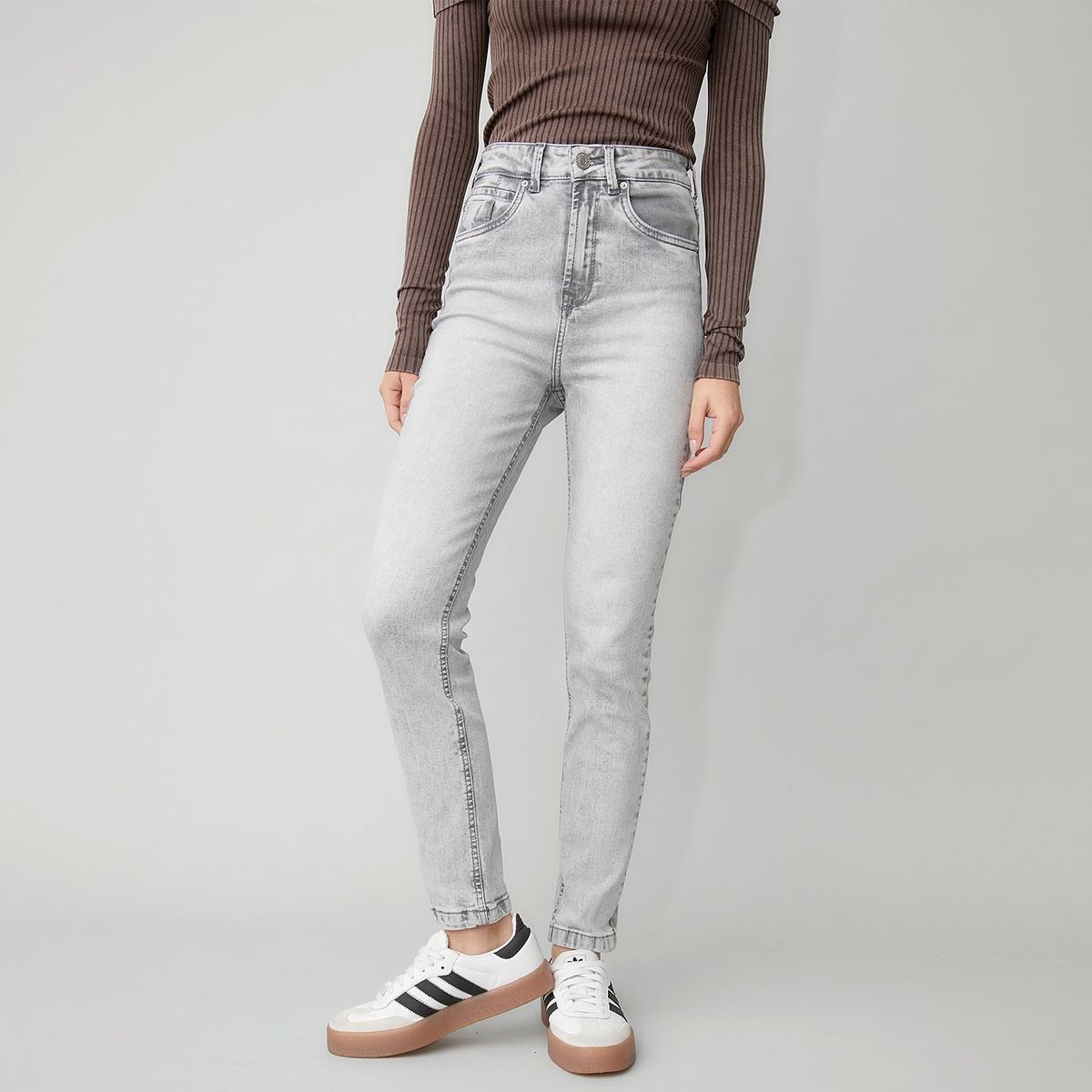 AMERICANINO - Jeans Skinny Tiro Alto Americanino Mujer Algodón