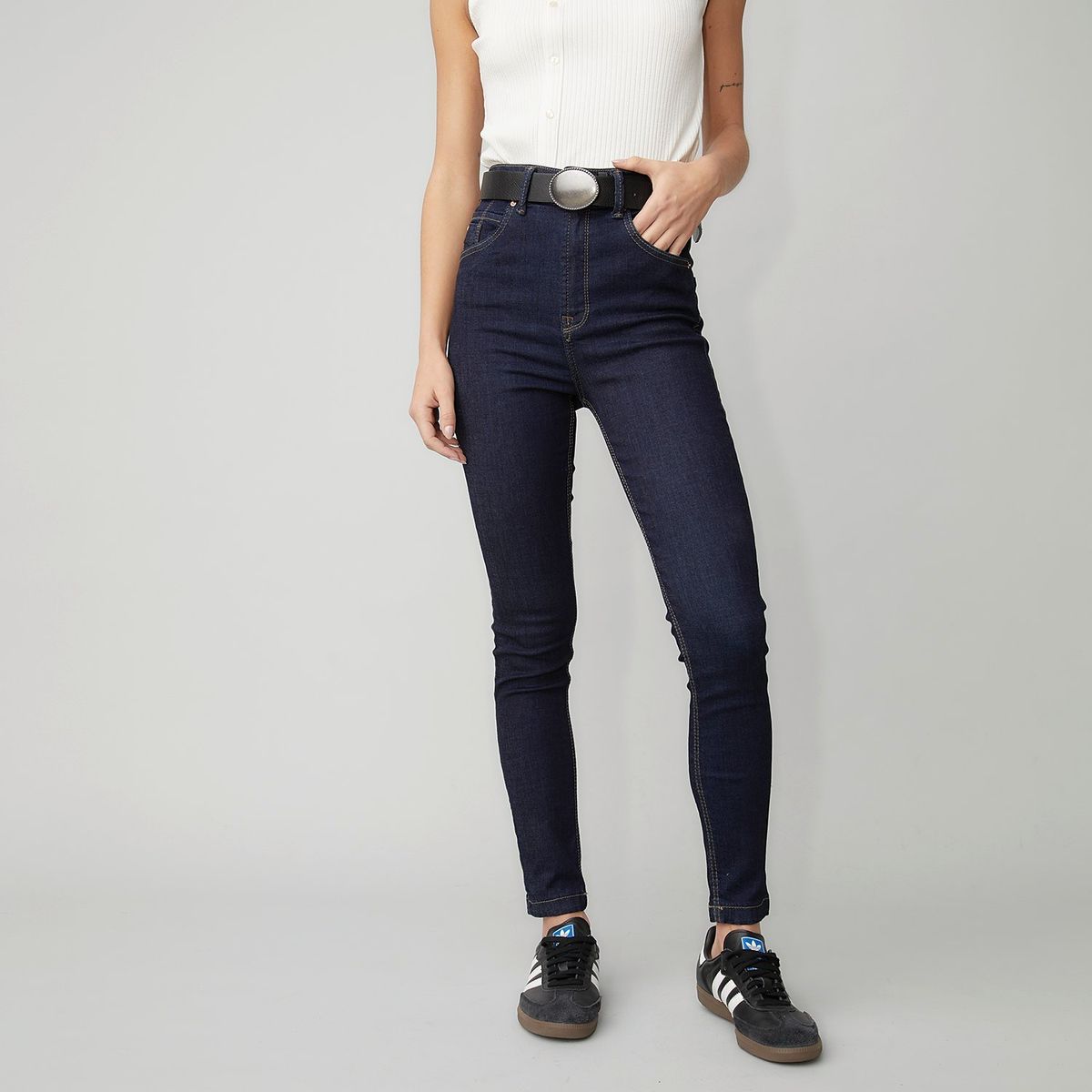 AMERICANINO - Jeans Skinny Tiro Alto Mujer Americanino