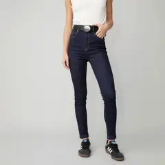 AMERICANINO - Jeans Skinny Tiro Alto Mujer Azul Marino