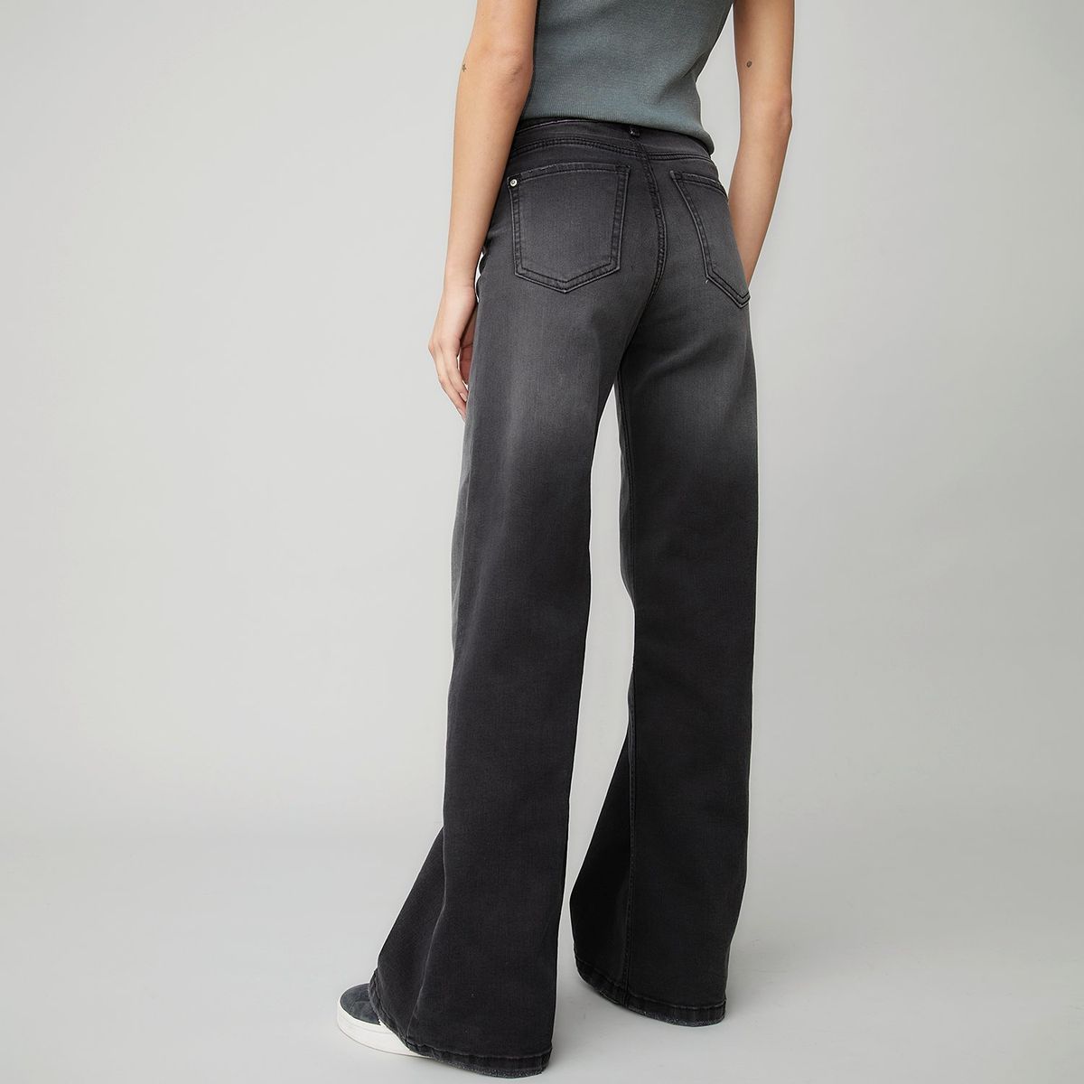 AMERICANINO - Jeans Wide Leg Tiro Medio Mujer Americanino