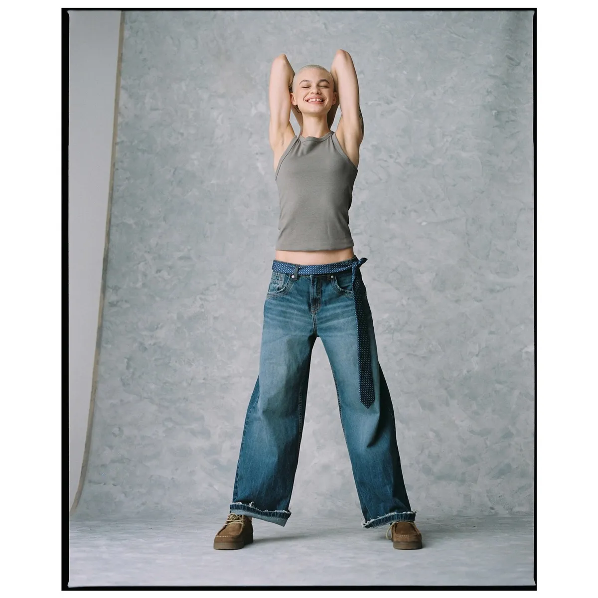 AMERICANINO - Jeans Baggy Tiro Medio Mujer Americanino