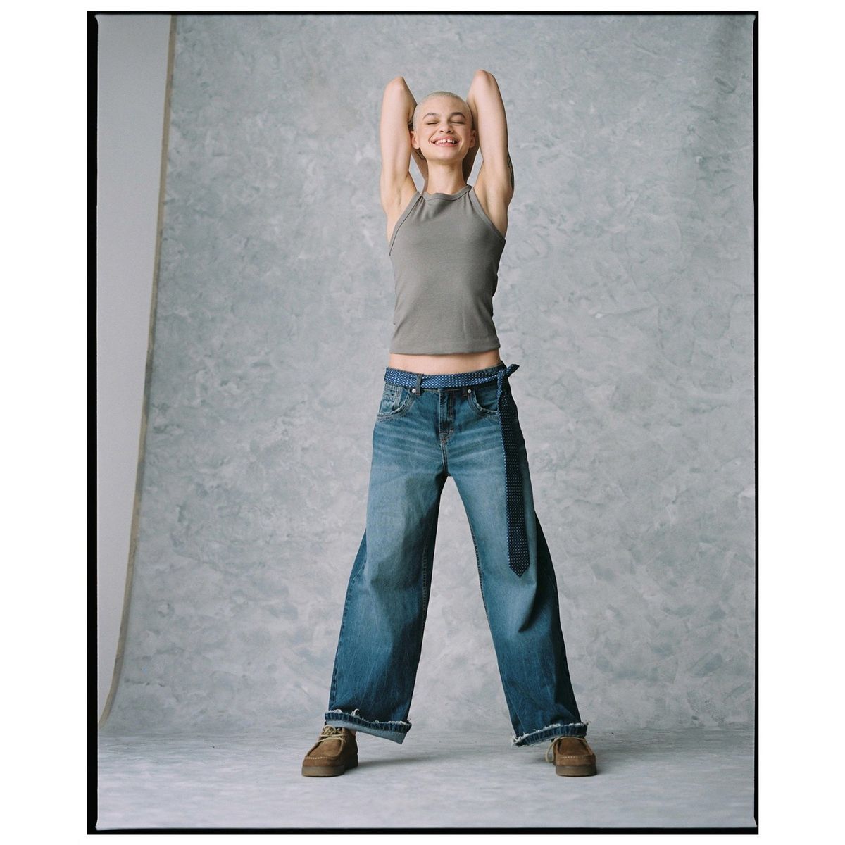 AMERICANINO - Jeans Baggy Tiro Medio Mujer Americanino