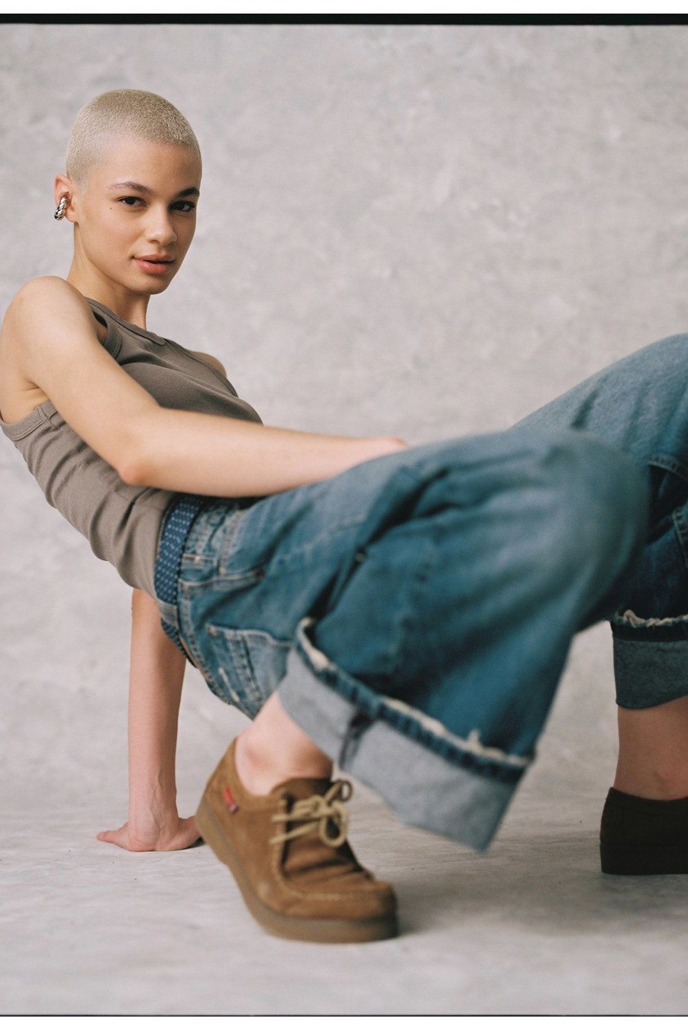 AMERICANINO - Jeans Baggy Tiro Medio Mujer Americanino