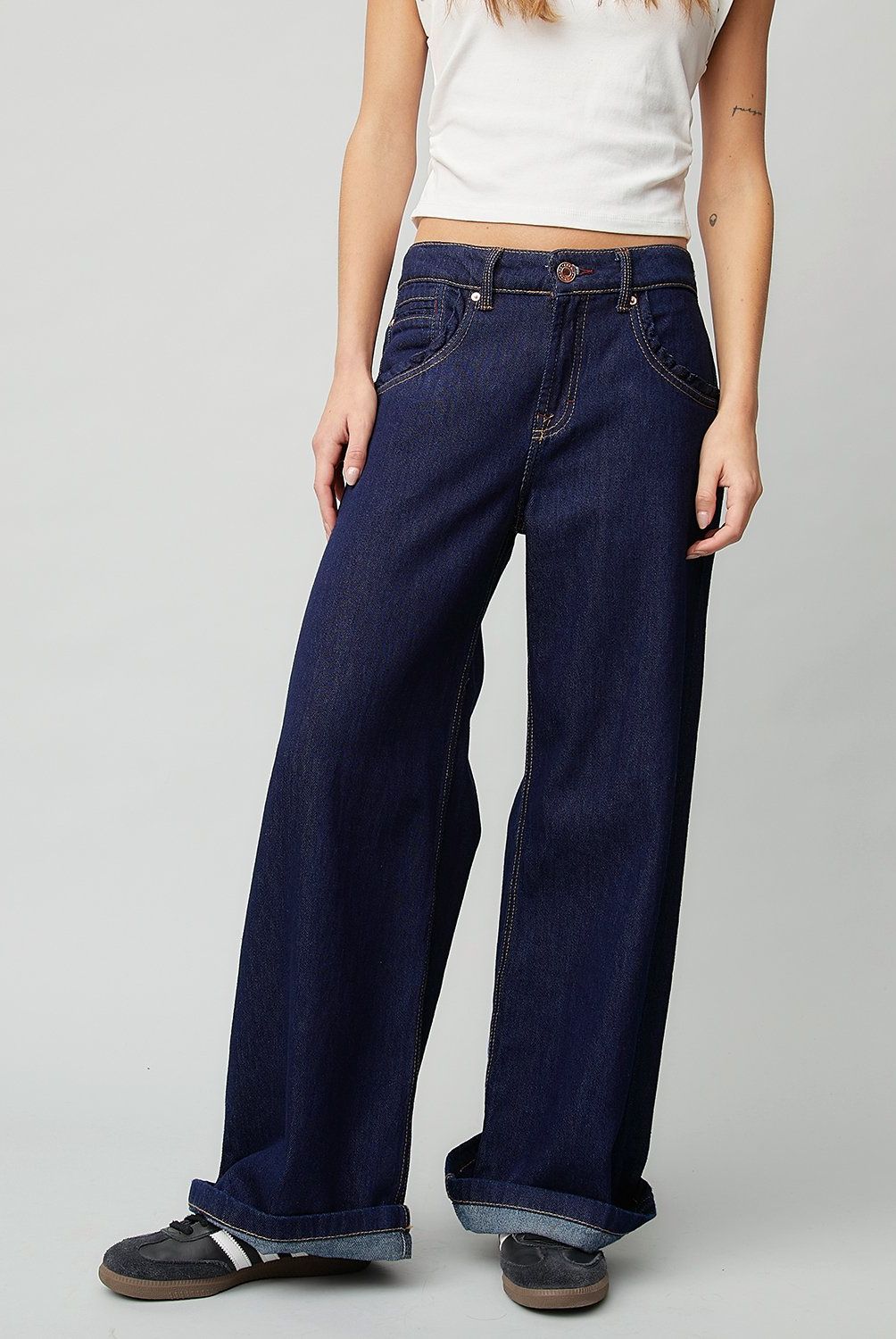 AMERICANINO - Jeans Americanino Baggy Tiro Medio Mujer Algodón