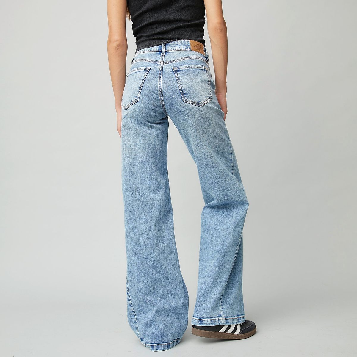 AMERICANINO - Jeans Wide Leg Tiro Medio Mujer Americanino