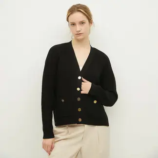 MICHAEL KORS - Chaleco Cruzado Detalles Dorados Mujer