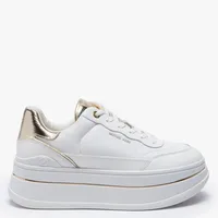 Zapatilla Urbana Mujer Cuero Dorado