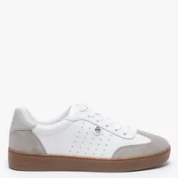 Zapatilla Urbana Mujer Cuero Gris