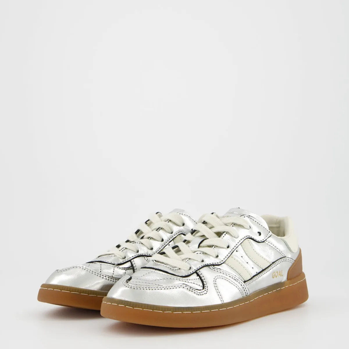 COOLWAY - Goal Zapatilla Urbana Mujer Cuero Gris Coolway