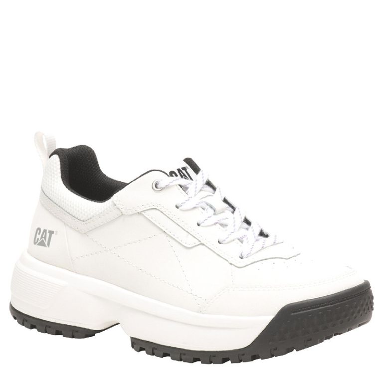 Zapatilla Urbana Mujer Cuero Blanco