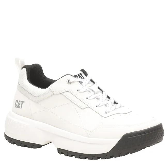 CAT - Zapatilla Urbana Mujer Cuero Blanco Cat