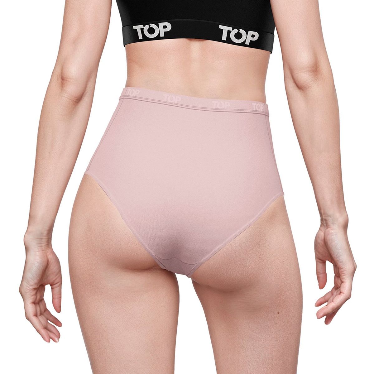 TOP - Pack de 3 Calzones Tiro Alto Algodón Mujer Top