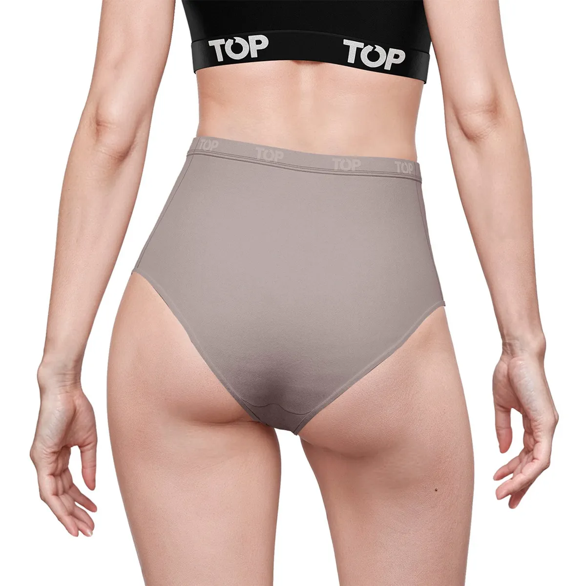 TOP - Pack de 3 Calzones Tiro Alto Algodón Mujer Top
