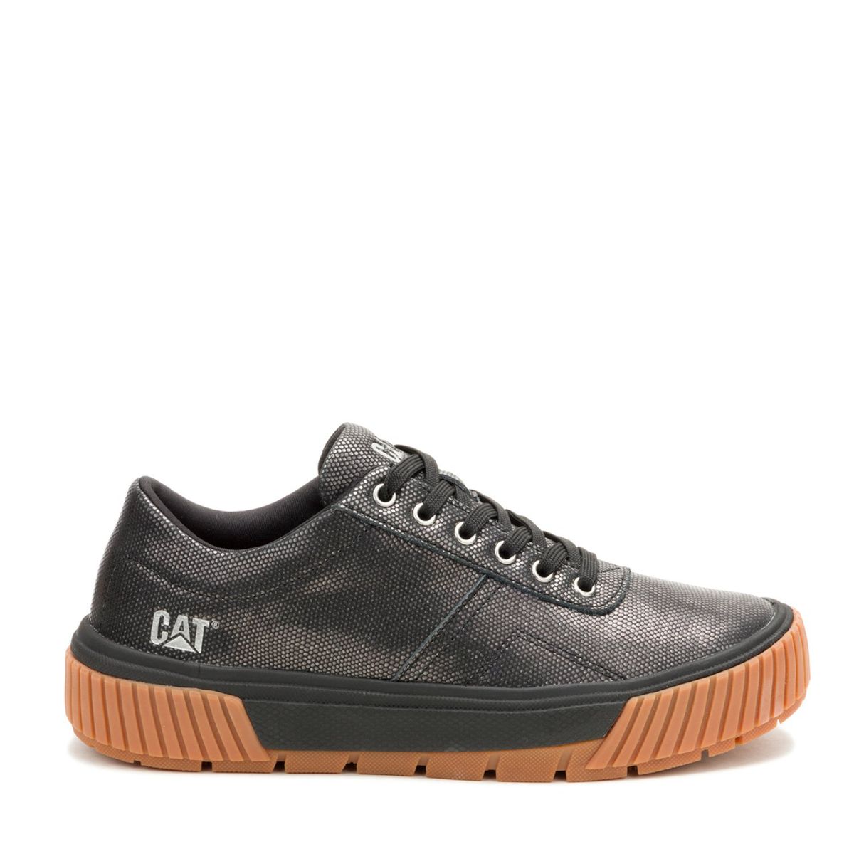 CAT - Zapatilla Urbana Mujer Cuero Negro Cat