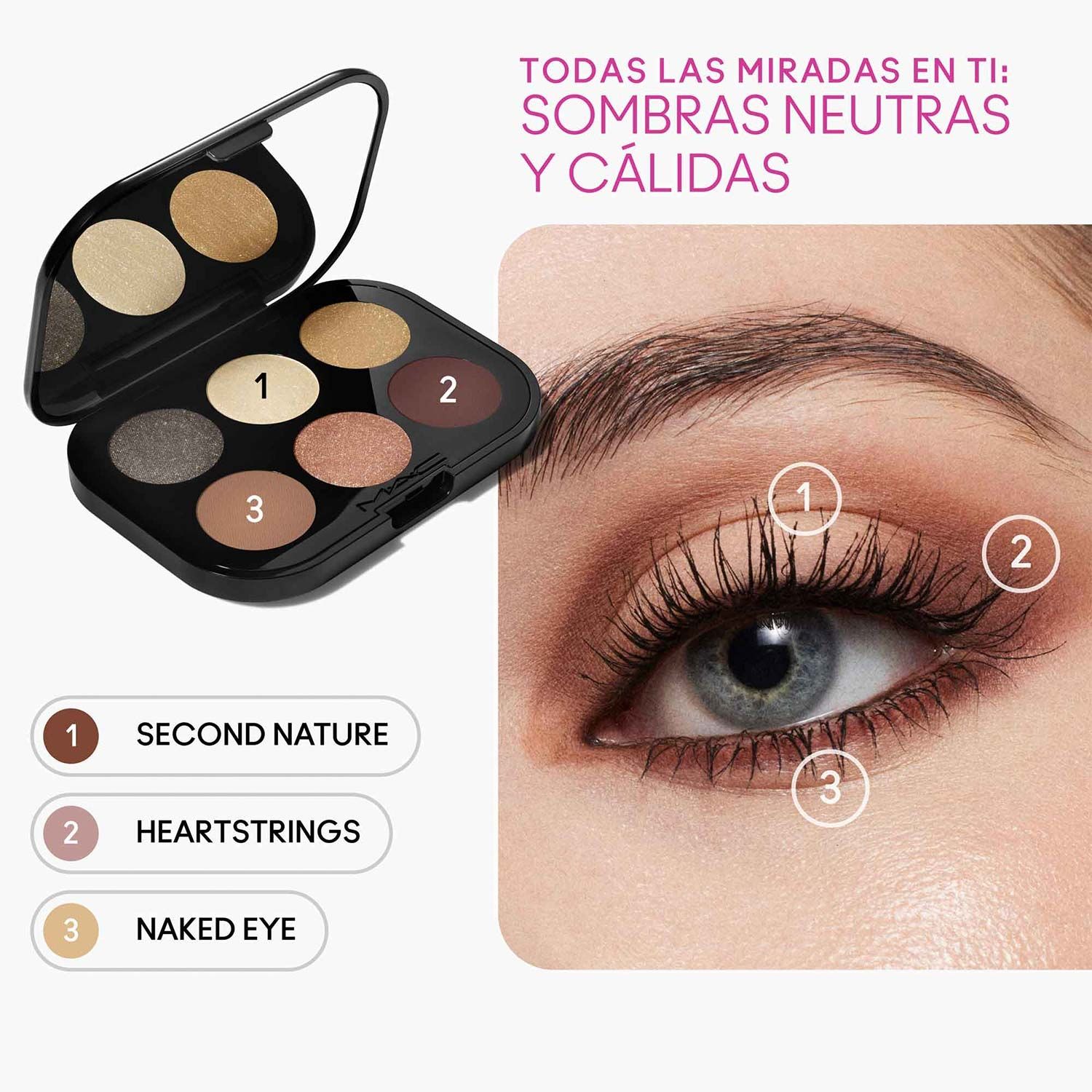 MAC Paleta De Sombras Connect In Colour Eye Shadow Palette: Nude