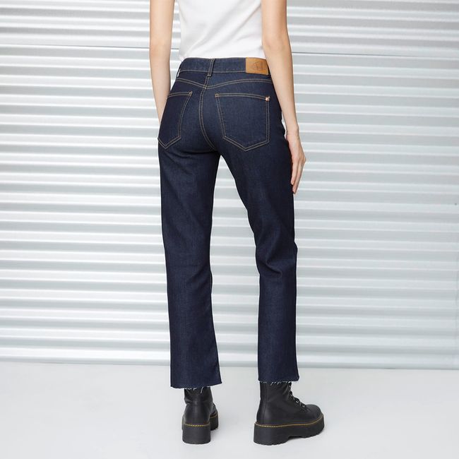AMERICANINO - Jeans Crop Fit Tiro Medio Mujer Americanino