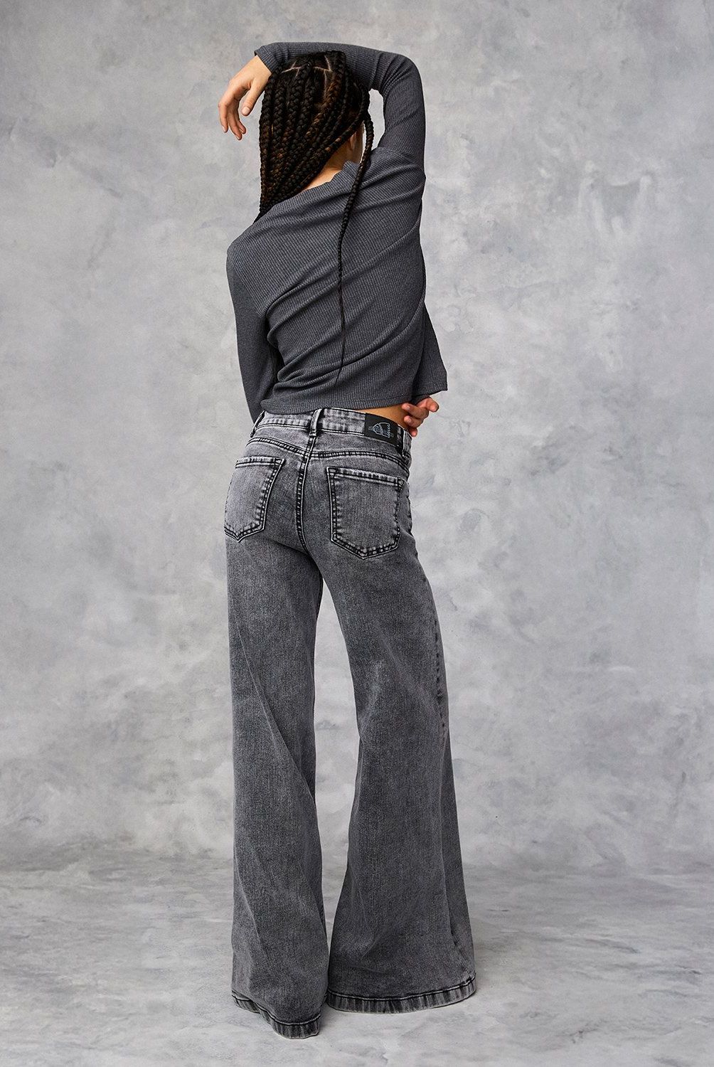 AMERICANINO - Jeans Wide Leg Tiro Medio Mujer Americanino