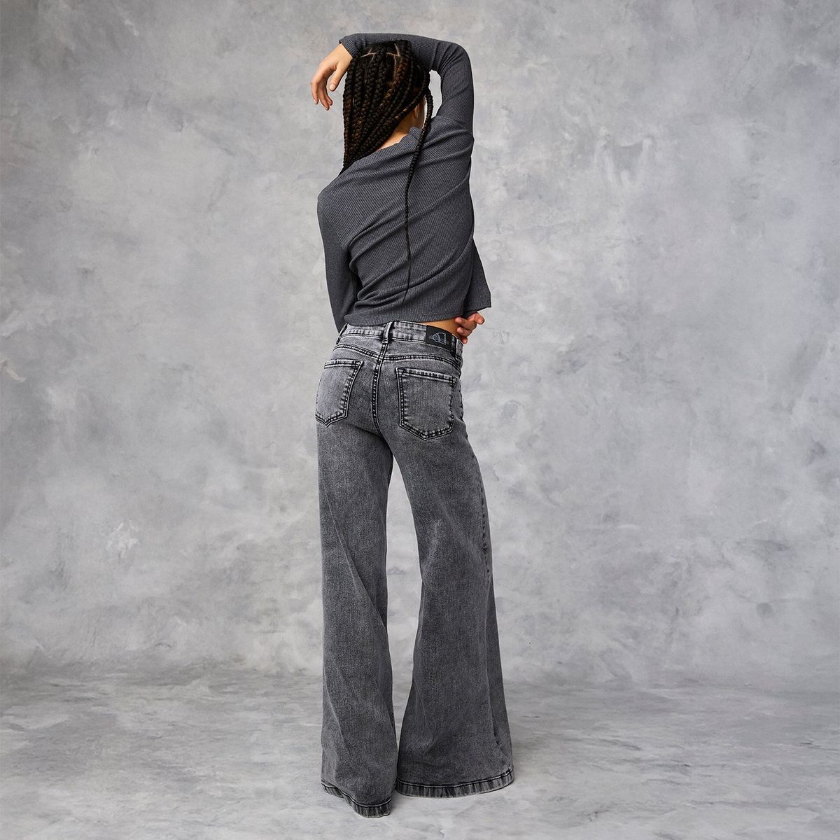 AMERICANINO - Jeans Wide Leg Tiro Medio Mujer Americanino