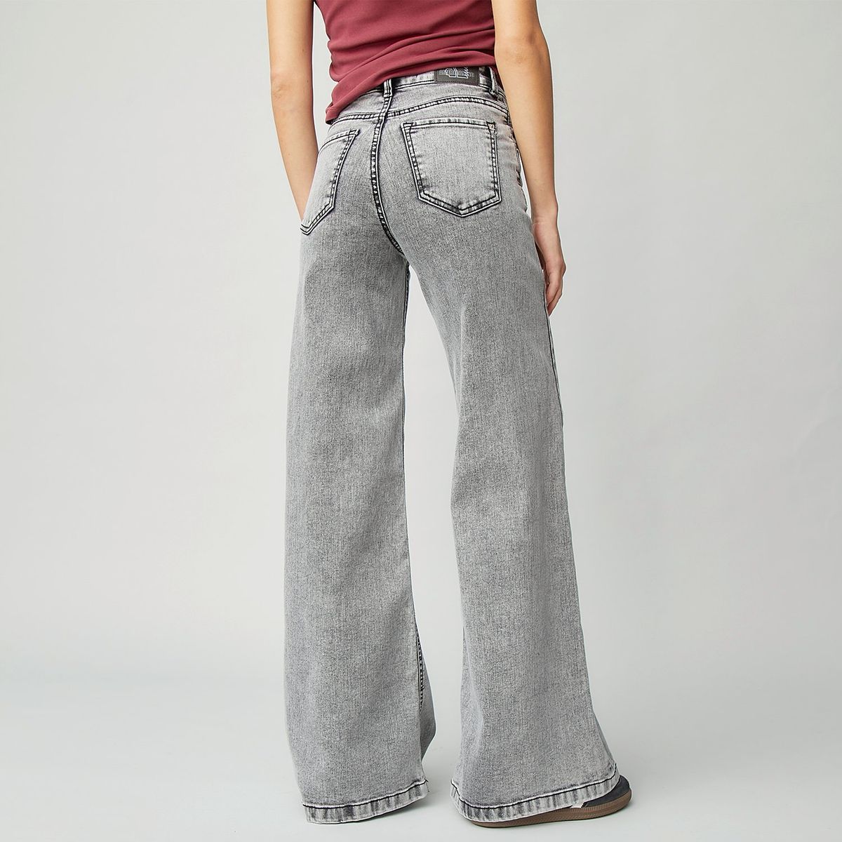 AMERICANINO - Jeans Wide Leg Tiro Medio Mujer Americanino