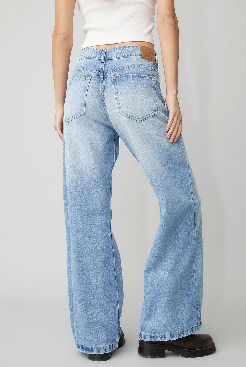 AMERICANINO - Jeans Wide Leg Tiro Alto Mujer Americanino