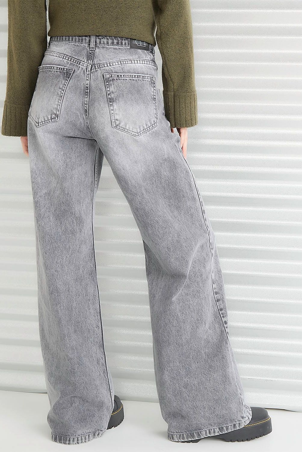 AMERICANINO - Jeans Wide Leg Tiro Medio Mujer Americanino