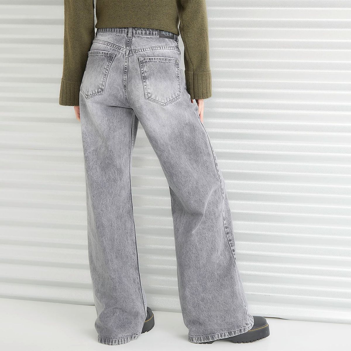 AMERICANINO - Jeans Wide Leg Tiro Medio Mujer Americanino