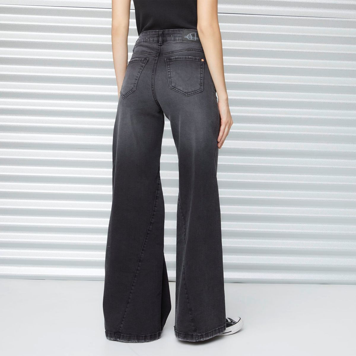AMERICANINO - Jeans Wide Leg Tiro Medio Mujer Americanino
